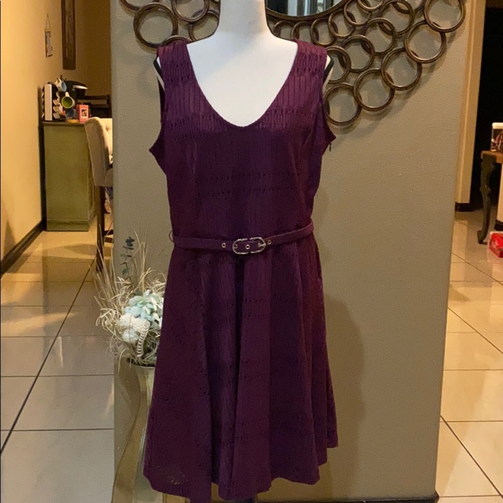 Purple Lace Dress L